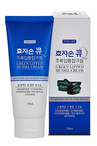 Benia III Hyojason Q Green-Lipped Mussel Pain Relief Cream: Relaxing Massage Cream Cooling to Pain Areas Such as Neck, Shoulder, Arms, etc. - BeesActive Australia