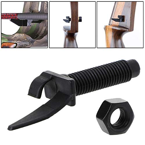 RLECS Archery Central Arrow Rest with Mounting Screw Plastic Screw On Arrow Rest Right Hand Outdoor Shoot Hunting Archery Recurve Bow Composite Accessory, Black - BeesActive Australia