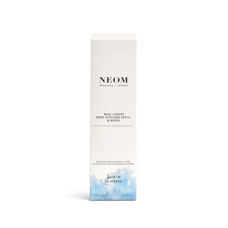 NEOM- Real Luxury Reed Diffuser Refill ,100ml | Lavender, Jasmine & Rosewood | Scent to De Stress - BeesActive Australia