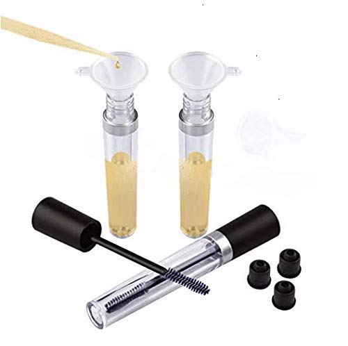 DNHCLL 3PCS 8 mL Empty Mascara Tubes With Eyelash Wand, Rubber Inserts and Funnels for Castor Oil, Ideal Kit for DIY Cosmetics - BeesActive Australia