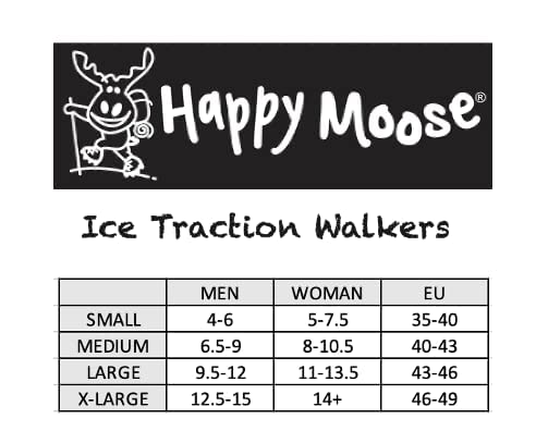Traction Cleat for Walking on Snow and Ice - Happy Moose Ice Traction Walkers (1 Pair) Large - BeesActive Australia