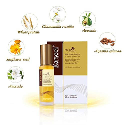 Moroccan Argan Oil for Hair Healing Cold Pressed Weightless Argan Oil Hair Serum for Dry Damaged Hair 50ml - BeesActive Australia