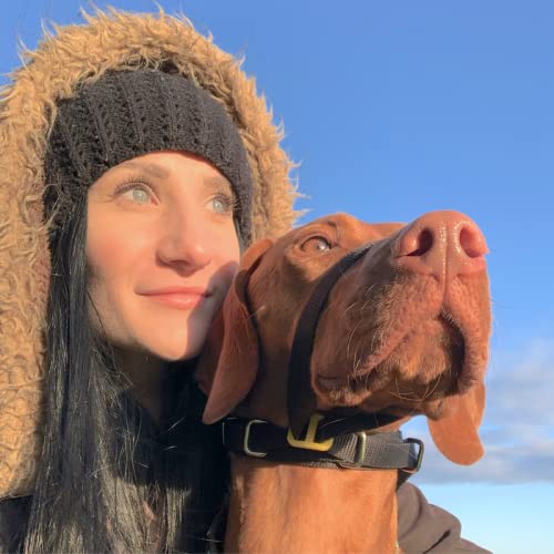 Canny Collar Dog Head Collar, No Pull Leash Training Head Harness, Easy to Fit Halter that Stops Pulling, Comfortable & Calm Control with Padded Collar, Kind To Your Dog, Enjoy Gentle Walks with Small, Medium or Large Dogs, Black, Blue, Purple & Red - BeesActive Australia