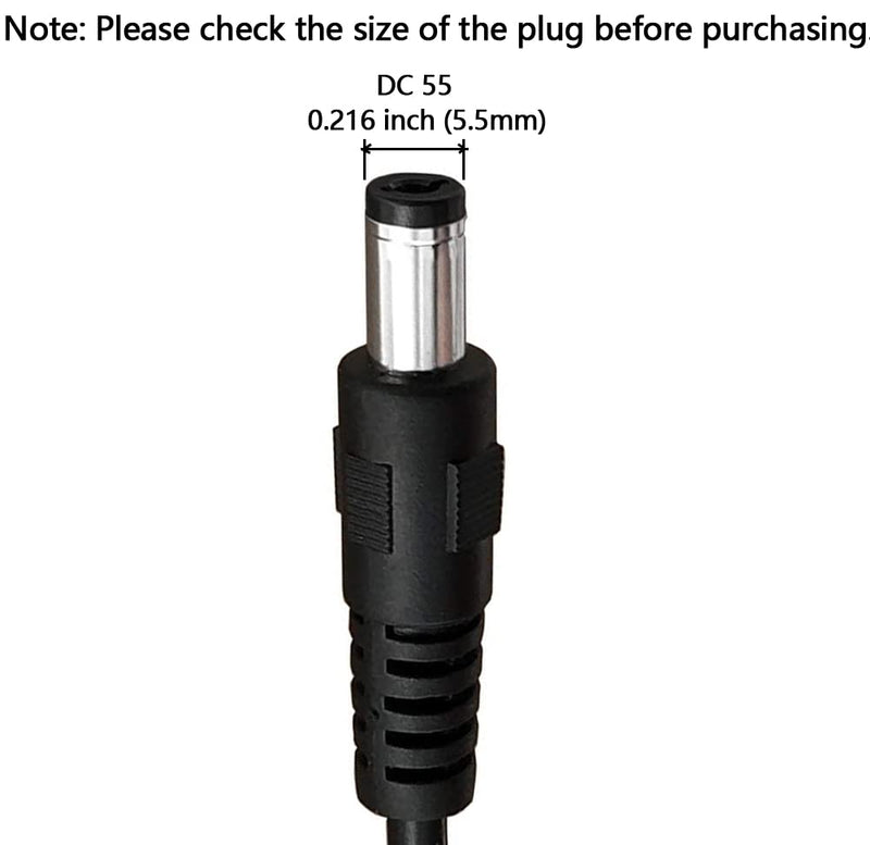 boda Dog Bark Collar Charging Cord, DC5.5 USB Charging Cable Compatible with DogRook Authen PETEDU Anti Barking Training Collar 5.5mm Plug - BeesActive Australia