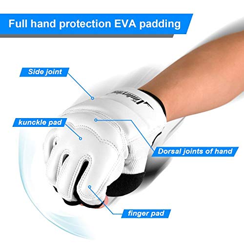 [AUSTRALIA] - Xinluying Punch Bag Taekwondo Karate Gloves for Sparring Martial Arts Boxing Training Fingerless Women Kids Small 