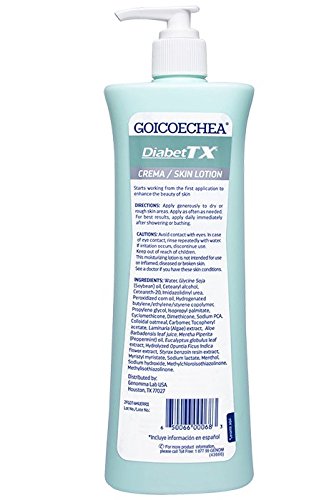 GOICOECHEA Diabet TX Body Lotion with Moisturizers (Including Soybean Oil, Per oxidized Corn Oil) Diabetes, 13.5 oz - BeesActive Australia