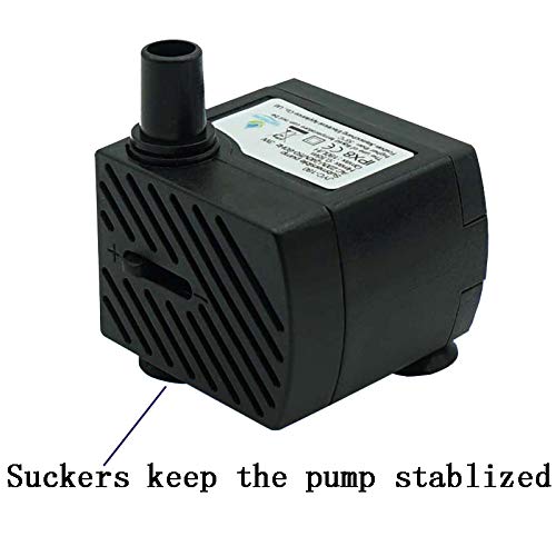 Submersible Water Pump with LED Light for Indoor Tabletop Fountains Aquarium Fish Tank (180L/H 3W) - BeesActive Australia