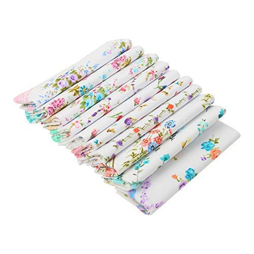Caruso Italy Women's 100% Pure Cotton Hankerchief - Pack of 10 White - BeesActive Australia