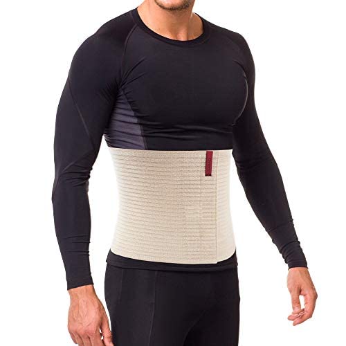 ORTONYX Premium Umbilical Hernia Belt for Men and Women / 10.25" Abdominal Binder With Hernia Support Pad - Navel Ventral Epigastric Incisional and Belly Button Hernias - Beige OX5241-10-L/XL L/XXL (35"-52") - BeesActive Australia