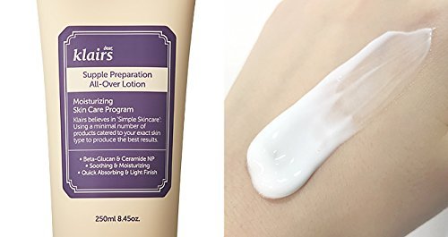 [KLAIRS] Supple Preparation All-over lotion, Daily face and body moisturizer, for sensitive skin, Essential oil Free, Artificial fragrance free,250ml, 8.45oz - BeesActive Australia