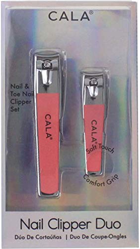 Cala Soft touch coral nail clipper duo - BeesActive Australia