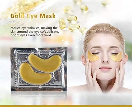 24K Under Eye Collagen Patch, Anti-Aging Mask, Pads for Puffy Eyes & Bags, Dark Circles and Wrinkles including Vitamin C Serum with Hyaluronic Acid for Smooth and Bright Skin (24K EYE MASK + VITAMIN C 24K EYE MASK + VITAMIN C - BeesActive Australia