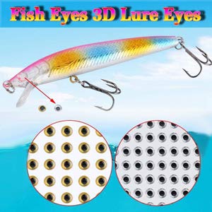 Alomejor Fishing Lure Eyes 3D Sticky Holographic Fishing Lure Eyes Realistic DIY Making Fly Tying Materials Jigs Crafts Lures Baits Silver 8mm - BeesActive Australia