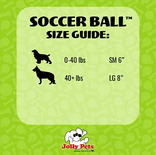 Jolly Pets Soccer Ball Floating-Bouncing Dog Toy Large/X-Large: 8 Inch Diameter Ocean Blue - BeesActive Australia