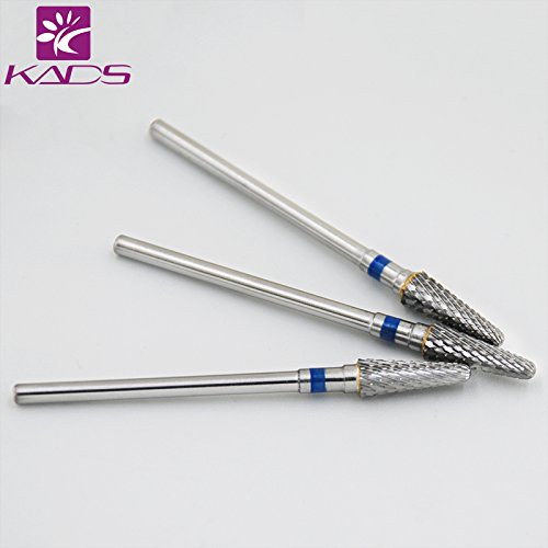 KADS 1pc Professional Nail Drill Ceramic Flame Bit For Nail Electric Drilling Machine Accessory Tool (Blue 2) Blue 2 - BeesActive Australia