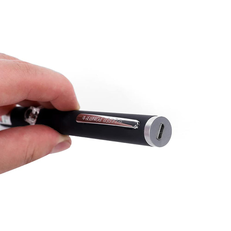 Laser Pointer for Cats Dogs Pet Interactive Toys Laser Presentation Remotes Red Green Purple Light Laser Pointer for Cats Chargeable 1 PCS Pack Red Light USB Rechargeable - BeesActive Australia