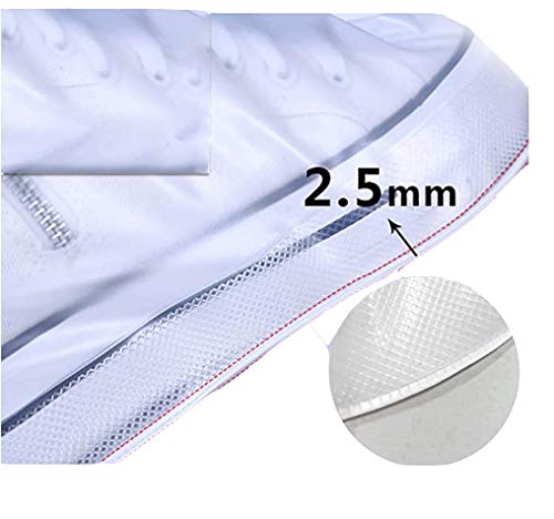 Fnytery Reusable PVC Waterproof Shoe Cover, Transparent Rain and Snow Waterproof Shoe Cover, Suitable for Children, Men and Women Medium - BeesActive Australia