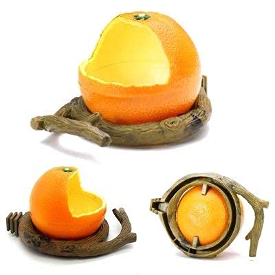 Pxlucky Birds Feeder Bowl,Bird Food Feeding Bowl Feed Cup for Small Parrots Cockatiels Conure Hamster Small Animal Drinking Water Container for Birds Cage Accessories,Orange Orange - BeesActive Australia