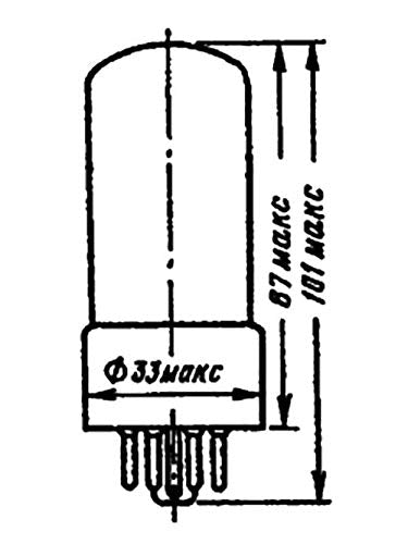 6E5S Magic Eye 1 Shadow Angle Indication Soviet Tube 6E5C > 6E5G / 6G5G - BeesActive Australia