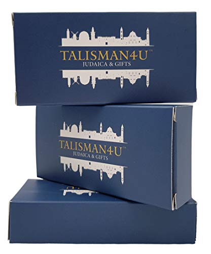 TALISMAN4U Pewter Messianic Mezuzah Case with Scroll for Door 3D Menorah Messianic Seal 10 cm / 4 Inch - BeesActive Australia