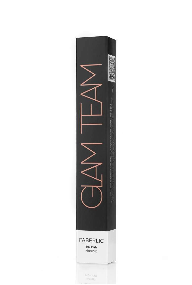 Faberlic Glam Team 4D Eyelash Mascara for Sensitive Eyes with Italian Clump-free Fiber Brush Volumizing for Long Lashes or Natural Looking Eyelashes (Black) - BeesActive Australia