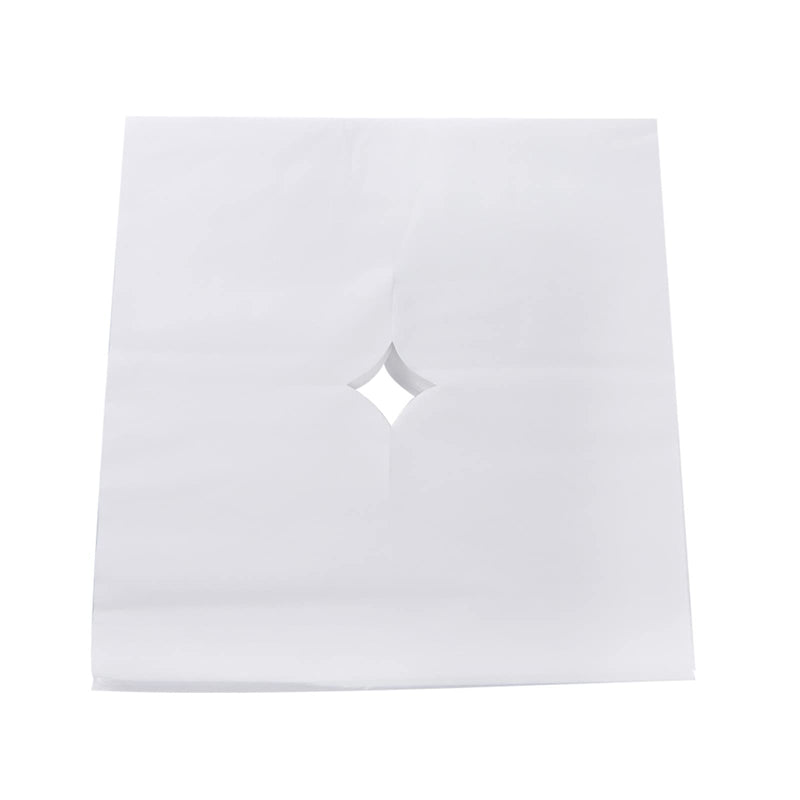 100pcs Headrest Cover Disposable Massage Sheet Breathing Hole for Spa Pillow Bed Table Salon Tools - BeesActive Australia