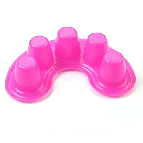 Set of 2 Plastic Nail Art Tips Soak Bowl Tray Manicure Soaking Trays/Soakers Remover Tool(Random Color) - BeesActive Australia