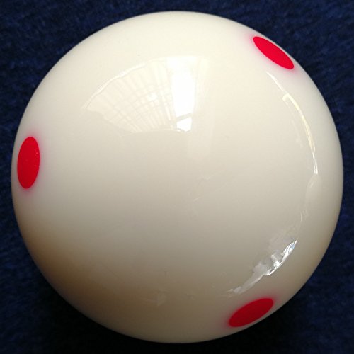 [AUSTRALIA] - Loto AAA-Grade PRO Cup Standard Pool-Billiard Cue Ball with 6 Dots (2-1/4'', 6 oz) Red 