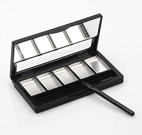 LASSUM Empty Eyeshadow Makeup Palette Containers with 5 Aluminum Pans and Mirror, DIY Eye Shadow Pigment Tray Holder Case - BeesActive Australia