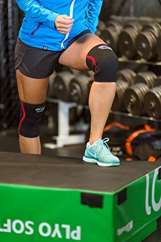 Knee Sleeves 7mm - Rip Toned -(PAIR) Neoprene Compression & Support -Weightlifting, Powerlifting, Bodybuilding, Strength & Weight Lifting Training -Men & Women -Squats Deadlift, Pain Relief, Arthritis XL Black - BeesActive Australia