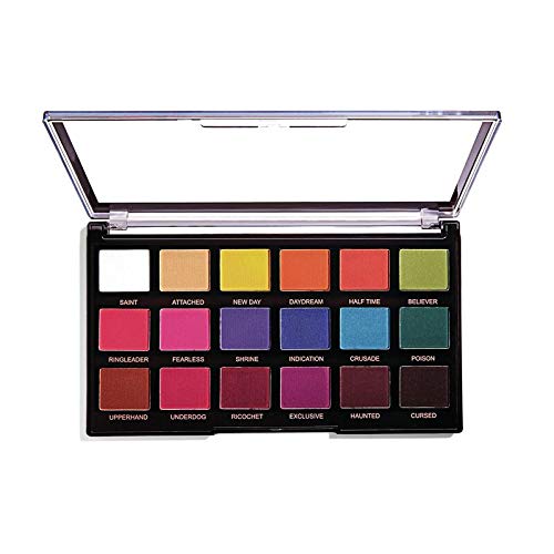 Makeup Revolution Eyeshadow Palette, Mischief Mattes, 18 Richly Pigmented Eyeshadows, Great Shades for Day & Night, Compact Palette Face Make Up - BeesActive Australia