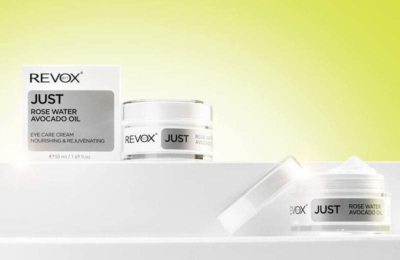 REVOX B77 JUST Eye Care Cream 50 ml, Hydrating Eye Contour Cream with Rose Water & Avocado Oil – Natural Moisturizer for Anti-Aging & Anti-Oxidant Protection - BeesActive Australia