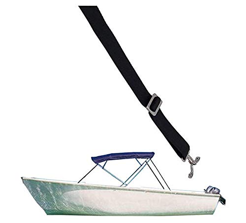 TQONEP 2 PCS Bimini Top Straps Boat Strap Awning Straps Marine Webbing Straps Adjustable with Loops, Snap Hooks 28"~60" Stainless Steel Boat Awning Hardware - BeesActive Australia