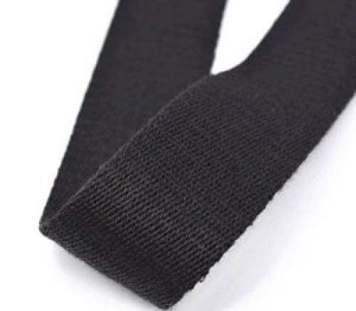Cosmos Black Color Soft & Durable Cotton Yoga Pilates Mat and Simple Looped Sling/Harness/Carrying Strap for Pilates, Exercises, Aerobics - BeesActive Australia