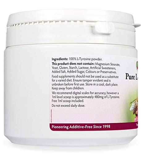 Pure L-Tyrosine Powder 100g, Pharmaceutical Grade, Amino Acids The Building Blocks of Life, Sports & Active Nutrition from Health Leads UK - BeesActive Australia