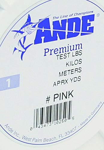 Ande Premium Monofilament Line with 20-Pound Test, Pink, 1-Pound Spool (2400-Yard). - BeesActive Australia