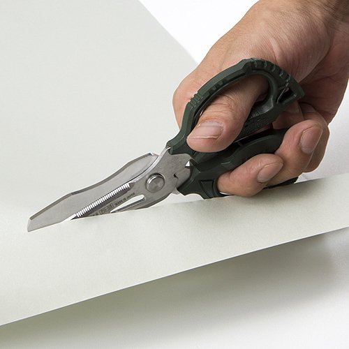 ENGINEER PH-55 Multi-Function, 160mm Compact Scissors, Electrician Scissors, with 4-in-1 Combi Blade - cuts Carpet, Leather, Solid Copper Wire, Insulated cable, CDs, Thick Rope & More. Made in Japan Single - BeesActive Australia