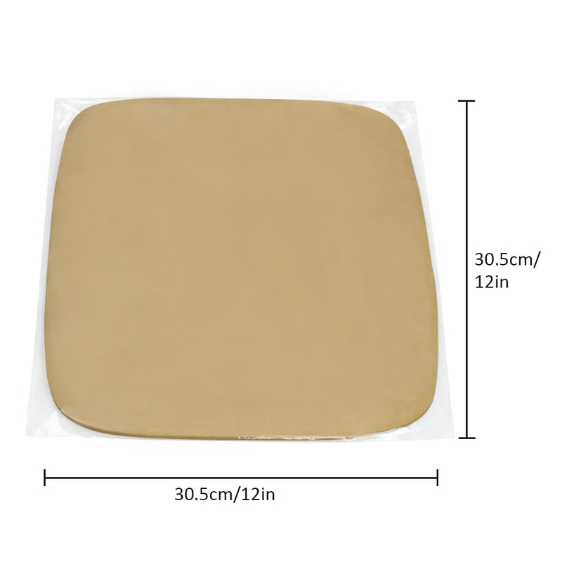 Extra Large Size Without Holes Unbleached Air Fryer Parchment Paper Liners（12"×12"） Square 125PCS Compatible with XXXL Air Fryer,Perfect for 9.5QT/10QT/16QT Or Bigger Air Fryers (Brown) - BeesActive Australia