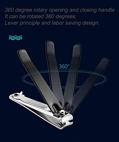 Nail Clippers Set（3pcs), Sharp Stainless Steel Fingernail & Toenail Cutter with Nail File (Large+Medium+Small） - BeesActive Australia