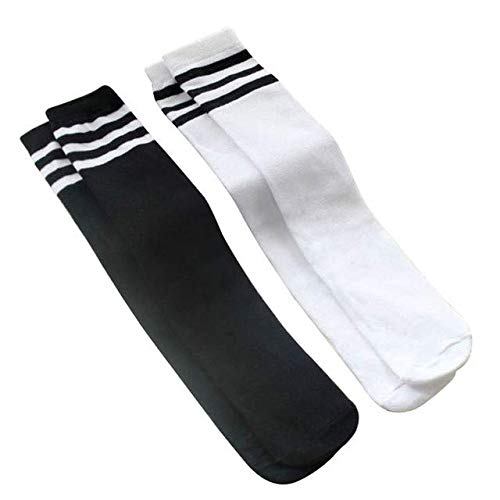 Soccer socks youth boys,kids football socks, sport team white black knee high socks for youth boys girls kids, best for running,6 pairs soccer socks for kids (7-12 years old) - BeesActive Australia