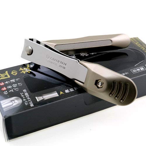 Japanese Stainless Steel Curved Blade Nail Clipper - Made in Japan | Green Bell (G-1205) - BeesActive Australia