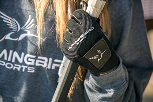 Hummingbird Sports Girls Genuine Leather Lacrosse and Field Hockey Gloves Small Gray - BeesActive Australia