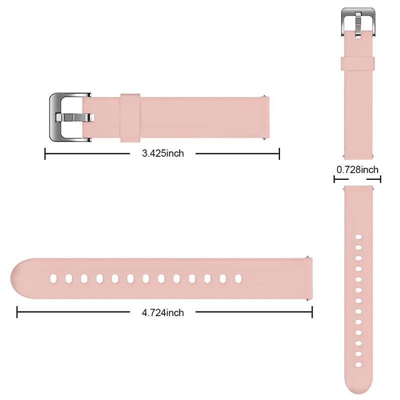 FITVII 16mm Quick Release Watch Band for FITVII Slim Fitness Tracker (HM08) Pink - BeesActive Australia
