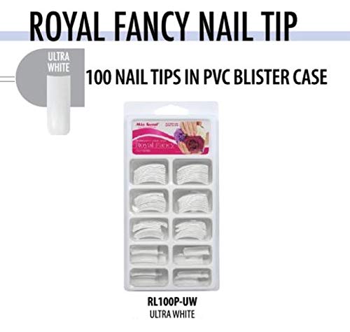 Mia Secret - Royal Fancy 100 Nail Tips -Ultra White Ultra White - BeesActive Australia