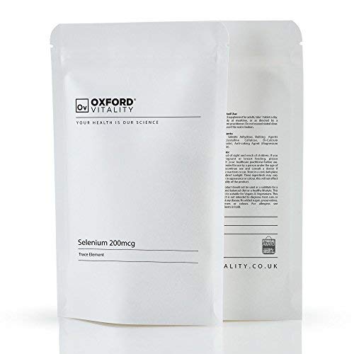 Selenium Tablets | 200mcg Supplement | for Immune System & Thyroid Health | Oxford Vitality 120 Count (Pack of 1) - BeesActive Australia