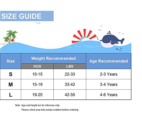 WYTbaby Kids Swim Vest Neoprene Float Swimming Jacket Boys Girls Swimwear 3-4T D - BeesActive Australia