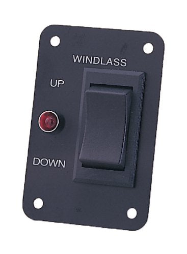 [AUSTRALIA] - Marine Boat Anchor Windlass Winch Switch Aluminum Plate 2 Way LED Light 