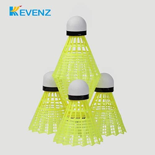 KEVENZ Badminton Shuttlecocks with Great Stability and Durability, High Speed Badminton Birdies-12PK (Yellow-H500) - BeesActive Australia