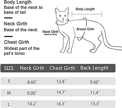 Due Felice Cat Recovery Suit Small Dog Surgical Onesie After Surgery Wear Pet Cone E-Collar Alternative M(Back Length:11.4"/29cm; Chest:14.7"/37cm） Pink Leopard - BeesActive Australia