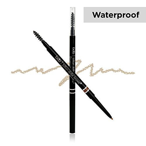 Billion Dollar Brows On Point Waterproof Micro Eyebrow Pencil - Raven Black, Super-fine and Self-sharpening Tip for Natural, Blendable Lines - BeesActive Australia